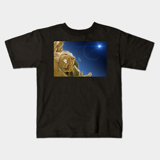 Alien Looking Scary Sci fi Bug Creature Scifi Kids T-Shirt by Citrus Canyon